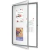 Nobo magnetinė išorinė stiklinė vitrina Nobo 9xA4, balta