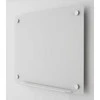 Nobo maža stiklinė magnetinė lenta su sausai valomu paviršiumi, 450 x 450 mm balta