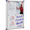 Nobo ypač plokščia 6xA4 siaura magnetinė vidinė vitrina