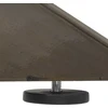 Valgomojo stalo koja, voro formos, juoda, 120x68x(72-73) cm, plienas