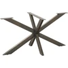 Valgomojo stalo koja, voro formos, juoda, 150x78x(72-73) cm, plienas