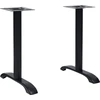 Bistro stalo kojos, 2 vnt., juodos, 61x8x72 cm, ketaus