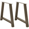 Valgomojo stalo kojelės, A formos, 2 vnt., 100 x (72-73) cm, plienas