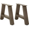 Kavos staliuko kojelės, A formos, 2 vnt., 50x(30-31) cm, plienas