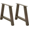 Kavos staliuko kojelės, A formos, 2 vnt., 70x(42-43) cm, plienas