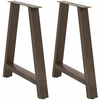 Valgomojo stalo kojelės, A formos, 2 vnt., 70x(72-73) cm, plienas
