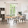 Valgomojo stalo kojelės, 3 vnt., baltos, 70x(72-73) cm, plienas, U formos