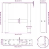 Kavos staliuko kojos, antracito spalvos, 2 vnt., 40x(30-31) cm, plienas