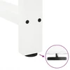 Valgomojo stalo kojos, baltos, 2 vnt., 70x(72-73) cm, plienas