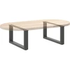 Kavos staliuko kojelės, 2 vnt., antracito spalvos, 60x(30-31) cm, plienas