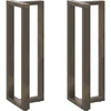 Baro stalo kojos, T formos, 2 vnt., juodos, 50x35x(110-111) cm, plienas