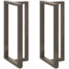 Baro stalo kojos, T formos, 2 vnt., juodos, 60x35x(110-111) cm, plienas