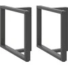 Valgomojo stalo kojelės, T formos, 2 vnt., 100x35x(72-73) cm