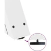 Valgomojo stalo kojos, 2 vnt., baltos, 90x(72-73,3) cm, plienas