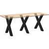 Valgomojo stalo kojos, 3 vnt., juodos, 70x(72-73) cm, plienas, X formos