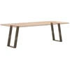 Valgomojo stalo kojelės, U formos, 2 vnt., natūralus plienas, 60x(72-73) cm, plienas