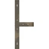Valgomojo stalo kojelės, 2 vnt., juodos, 90x35x(72-73) cm, plienas