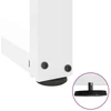 Konsolinio staliuko kojelės, T formos, 2 vnt., baltos, 38x25x(72-73) cm, plienas