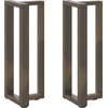 Konsolinio staliuko kojelės, T formos, 2 vnt., juodos, 38x25x(72-73) cm, plienas