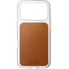 Nomad skaidrus odinis dėklas, balno spalvos (Horween) - iPhone 18 Pro/17 Pro