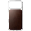 Nomad skaidrus odinis dėklas, sendinto rudumo (Horween) - iPhone 18 Pro Max/17 Pro Max