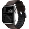 Nomad Active Strap Pro Brown, sidabrinis - Apple Watch 49mm/46mm/45mm/44mm/42mm