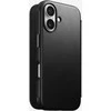 Dėklas Nomad Modern Leather Folio, juodas - iPhone 16