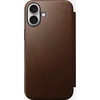 Nomad Modern Leather dėklas, rudos spalvos – iPhone 16 Plus