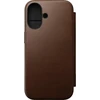 Nomad modernus odinis dėklas, rudas – iPhone 16