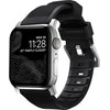 Nomad Rugged Strap, Apple Watch 42/44/45 mm, juoda / sidabrinė