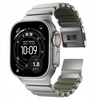 Nomad Stratos dirželis Natural Titanium miško žalios spalvos FKM AW 45/46/49mm