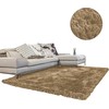 Kilimas storas tankus minkštas pliušas Living Room Shaggy 200x200 - CappucinoCamel universalus