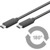 Goobay 67976 USB-C 3.1 generacija 1 laidas, juodas, 1m | Goobay | USB-C įkrovimo kabelis USB-C kištukas | USB-C vyr