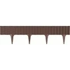 Prosperplast Dekoratyvinė tvorelė L390cm H18.6cm/5vnt. plastikinė/tamsiai ruda
