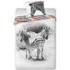 MCU Patalynė medvilnė 140x200 Wild Zebra zebrai balta juoda spalvingi dryžiai 5680