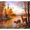 Norimpex Titanum Kūrybinis rinkinys Deimantinė mozaika 30x40cm Deer Flamingo Line (TMR12040)