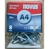 Novus Aliuminio kniedės A4 / 8 NOVUS [70 vnt]