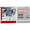 Novus 040-0026, Sąsagėlių pakuotė, 6 mm, Tvirtinimas, 1000 sąsagėlių, Plienas, Nerūdijantis plienas