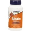 Maisto papildas Biotin 5000 mcg, NOW, 60 kapsulių