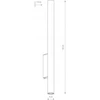 Nowodvorski Nowodvorski Fourty Wall XL 10759 sieninis šviestuvas 2x10W GU10 juoda