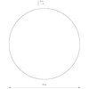 Nowodvorski sieninis šviestuvas Juoda minimalistinis sieninis šviestuvas Žiedas 7636 LED 12W 3000K svetainė