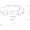 Nowodvorski Żarówka Nowodvorski Diffuser LED 9211 juoda 9W GU10 4000K ES111
