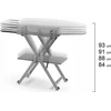 Arredamenti Italia ARREDAMENTI STIROCOMODO Lyginimo lenta - 135 x 45 cm, Baltas