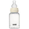 BIBS plastikinis kūdikio buteliukas 150ml silikoninis čiulptukas Ivory Anti-colic