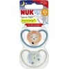 Nuk 440215 SPACE NIGHT SILIKONINIS ČIULPTUKAS 0-6 2VNT 530188, 730578