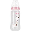 NUK 441120 butelis 300 ml temperatūros indikatorius 0-6 527911, 741926 rožinis