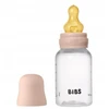 BIBS plastikinis buteliukas nuo dieglių 150 ml (Blush) pilnas komplektas