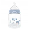 NUK First Choice termometru kontroliuojamas kūdikio buteliukas 150 ml, banginis
