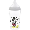 NUK Perfect Match kūdikio buteliukas su temperatūros kontrole Disney Mickey 260 ml pilkos spalvos