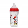 NUK Perfect Match kūdikio buteliukas su temperatūros kontrole Disney Minnie 260 ml raudonas